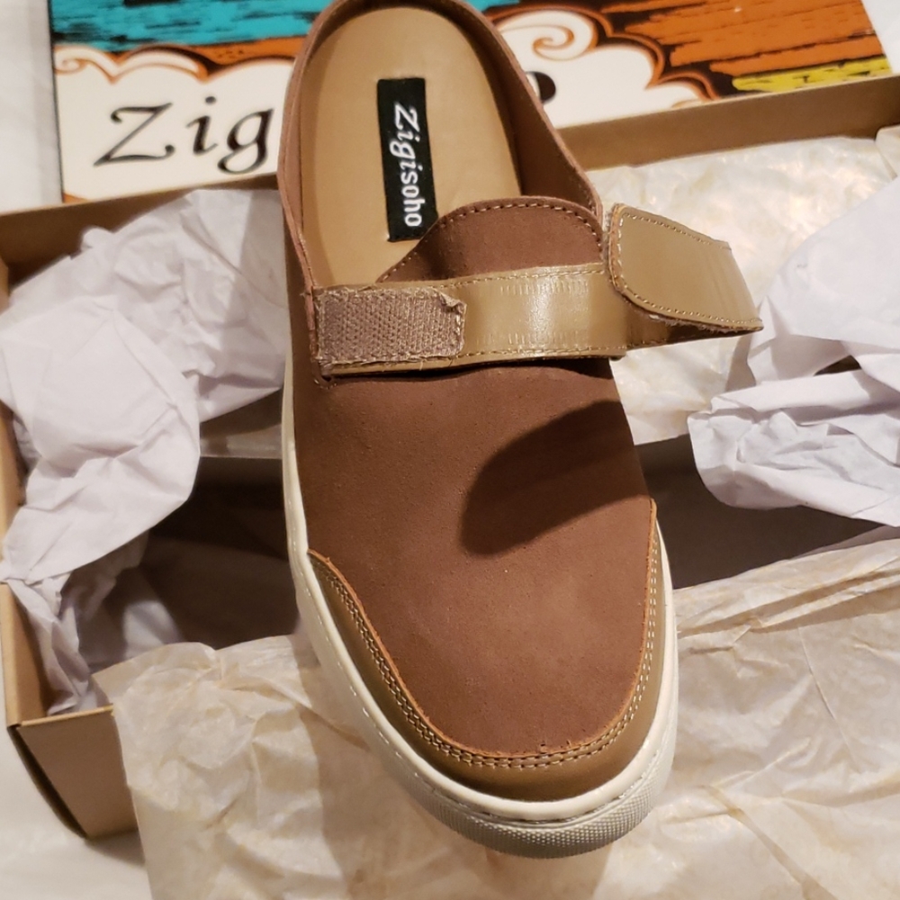ZIGIsoho Ziginy Suede Leather Slip-On Sneaker Mule - Picture 9 of 11
